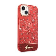 Guess Guess Bandana Paisley - Ohišje za iPhone 14 Plus (rdeče)