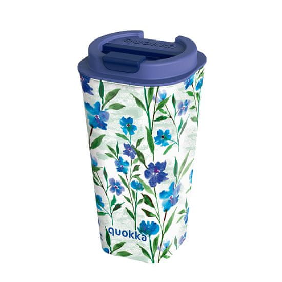 QUOKKA Quokka Vaso Cafe Doble Pared - Dvostenska skodelica 450 ml (Ditsy Bloom)