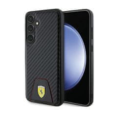 Ferrari Ferrari Carbon Stitched Bottom - Ohišje za Samsung Galaxy S24+ (črno)