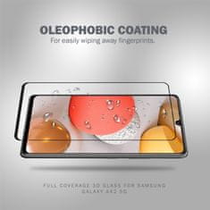 Crong Crong 3D Armour Glass - kaljeno steklo 9H Full Glue za celoten zaslon telefona Samsung Galaxy A42 5G