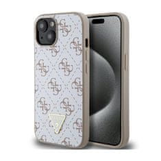 Guess Guess 4G Triangle Metal Logo - Ohišje za iPhone 15 (belo)