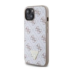 Guess Guess 4G Triangle Metal Logo - Ohišje za iPhone 15 (belo)