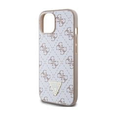 Guess Guess 4G Triangle Metal Logo - Ohišje za iPhone 15 (belo)