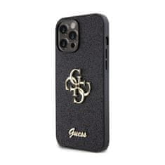 Guess Ohišje Guess Glitter Script Big 4G - iPhone 13 Pro Max (črno)