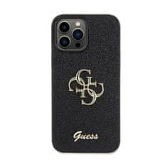 Guess Ohišje Guess Glitter Script Big 4G - iPhone 13 Pro Max (črno)