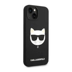 Karl Lagerfeld Karl Lagerfeld Choupette Head MagSafe Silikon - ohišje za iPhone 14 Plus (črno)