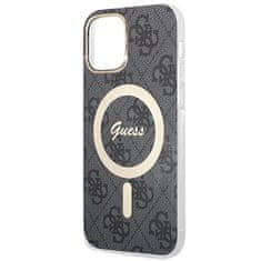 Guess Guess Bundle Pack MagSafe 4G - MagSafe ohišje za iPhone 12 / iPhone 12 Pro + komplet polnilnika (črno/zlato)