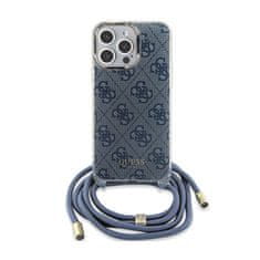 Guess Guess Crossbody Cord 4G Print - Ohišje za iPhone 15 Pro (modro)