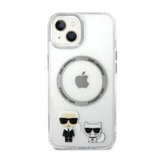 Karl Lagerfeld Karl Lagerfeld Karl &amp; Choupette Aluminium MagSafe - ohišje za iPhone 14 Plus (prozorno)