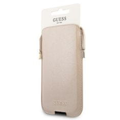 Guess Guess Saffiano torbica - S/M torbica za telefon max 6,1" (zlata)