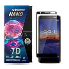 Crong Crong 7D Nano prilagodljivo steklo - 9H hibridno steklo za celozaslonski telefon Nokia 3.1