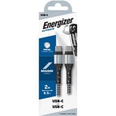 Energizer Energizer Ultimate - Povezovalni kabel USB-C na USB-C 2 m (srebrn)