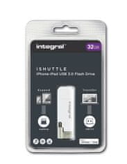 Integral Integral iShuttle - 32 GB pomnilniška kartica s certifikatom MFi za priključek USB in Lightning