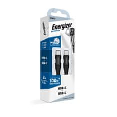 Energizer Energizer Ultimate - Povezovalni kabel USB-C do USB-C 100W 2 m (črn)