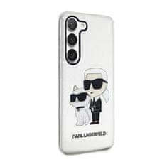 Karl Lagerfeld Karl Lagerfeld IML Glitter NFT Karl &amp; Choupette - Ohišje za Samsung Galaxy S23 (prozorno)