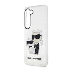 Karl Lagerfeld Karl Lagerfeld IML Glitter NFT Karl &amp; Choupette - Ohišje za Samsung Galaxy S23 (prozorno)