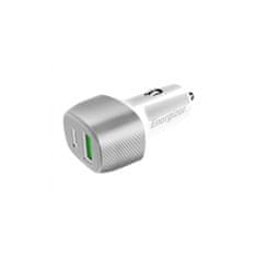 Energizer Energizer Ultimate - USB-C in USB-A 38W PD + QC3.0 avtomobilski polnilec (bela / srebrna)