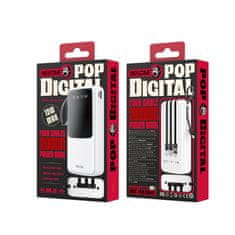 Wekome WEKOME WP-10 Pop Digital Series - Power bank 20000 mAh z wbudowanym kablem USB-C / Lightning / Micro USB / USB-A (Biały)