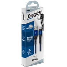 Energizer Energizer Ultimate - Povezovalni kabel USB-A na USB-C 2 m (modri)