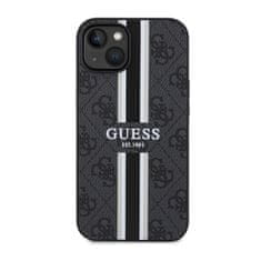 Guess Guess 4G Printed Stripes MagSafe - ohišje za iPhone 14 Plus (črno)