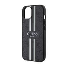 Guess Guess 4G Printed Stripes MagSafe - ohišje za iPhone 14 Plus (črno)