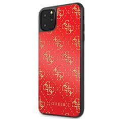 Guess Guess 4G dvoslojno ohišje z bleščicami - ohišje za iPhone 11 Pro Max (rdeče)