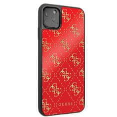 Guess Guess 4G dvoslojno ohišje z bleščicami - ohišje za iPhone 11 Pro Max (rdeče)