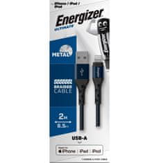 Energizer Energizer Ultimate - Povezovalni kabel USB-A z Lightningom s certifikatom MFi 2 m (modri)