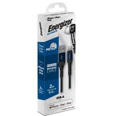 Energizer Energizer Ultimate - Povezovalni kabel USB-A z Lightningom s certifikatom MFi 2 m (modri)