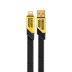 Wekome WEKOME WDC-190 Mecha Series - Priključni kabel za hitro polnjenje USB-A z Lightning 1 m (rumena)