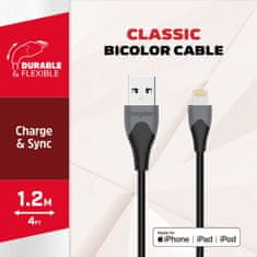 Energizer Energizer Classic - Povezovalni kabel USB-A na Lightning s certifikatom MFi 1,2 m (črn)