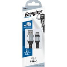 Energizer Energizer Ultimate - Povezovalni kabel USB-A na USB-C 2 m (srebrn)