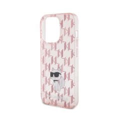 Karl Lagerfeld Karl Lagerfeld Monogram Choupette - Ohišje za iPhone 15 Pro Max (roza)