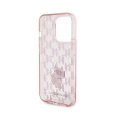 Karl Lagerfeld Karl Lagerfeld Monogram Choupette - Ohišje za iPhone 15 Pro Max (roza)