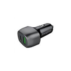 Energizer Energizer Ultimate - USB-C in USB-A 38W PD + QC3.0 avtomobilski polnilec (črn)