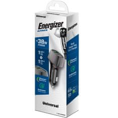 Energizer Energizer Ultimate - USB-C in USB-A 38W PD + QC3.0 avtomobilski polnilec (črn)