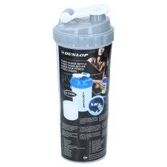 Dunlop Dunlop - Športna steklenica Shaker s priročnim zapiranjem 550 ml (siva)