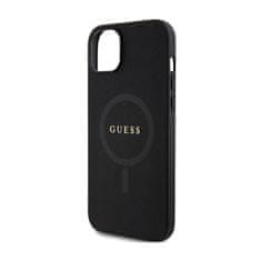 Guess Guess Saffiano MagSafe - etui za iPhone 15 (črn)