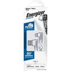 Energizer Energizer Ultimate - Kabel za igre z USB-A na Lightning 90° s certifikatom MFi 2 m (bela)