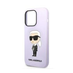 Karl Lagerfeld Karl Lagerfeld Silikonski etui NFT Ikonik - iPhone 14 Pro (vijolični)