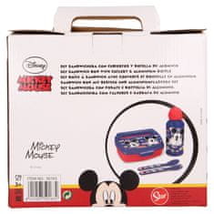 Mickey Mouse Miki Miška - Komplet za kosilo, 400ml bidon, jedilni pribor