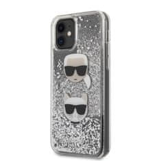 Karl Lagerfeld Karl Lagerfeld Liquid Glitter Hearts - Ohišje za iPhone 11