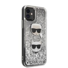 Karl Lagerfeld Karl Lagerfeld Liquid Glitter Hearts - Ohišje za iPhone 11