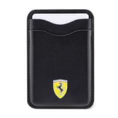 NEW Ferrari Wallet Cardslot MagSafe Leather 2023 - Magnetna denarnica (črna)