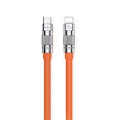 Wekome WEKOME WDC-187 Wingle Series - priključni kabel za hitro polnjenje USB-C z Lightning PD 20W 1,2 m (oranžna)