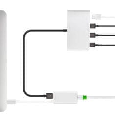 Moshi Moshi Adapter USB-C za gigabitni ethernet - Aluminijast adapter iz USB-C za gigabitni ethernet (srebrn)