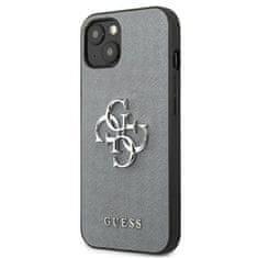 Guess Guess Saffiano 4G Big Silver Logo - etui za iPhone 13 mini (siv)