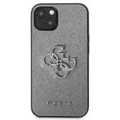 Guess Guess Saffiano 4G Big Silver Logo - etui za iPhone 13 mini (siv)