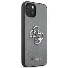 Guess Guess Saffiano 4G Big Silver Logo - etui za iPhone 13 mini (siv)