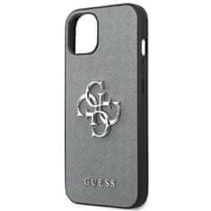 Guess Guess Saffiano 4G Big Silver Logo - etui za iPhone 13 mini (siv)